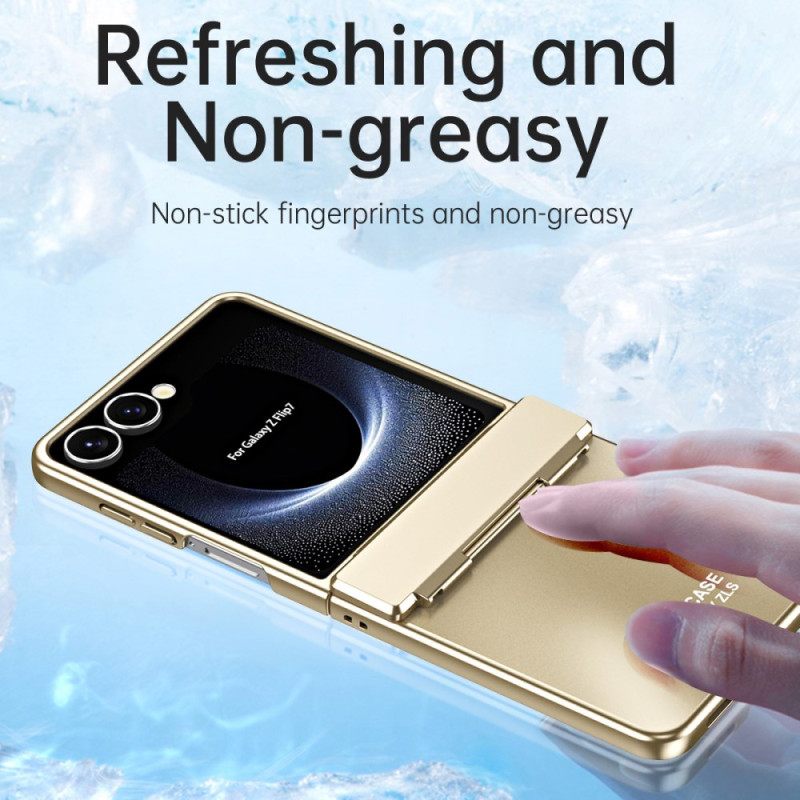 Hoesje Samsung Galaxy Z Flip 7 Metallic Effect Met Schermbeschermer