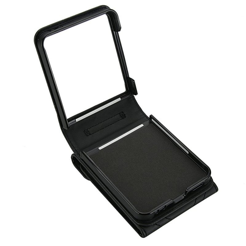 Hoesje Samsung Galaxy Z Flip 7 Rfid-blokkerende Kaarthouder En Riem