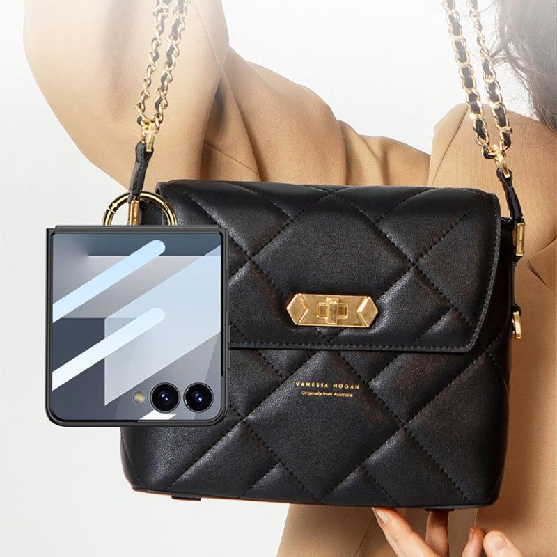 Hoesje Samsung Galaxy Z Flip 7 Ringhouder En Kaarthouder Bescherming Hoesje