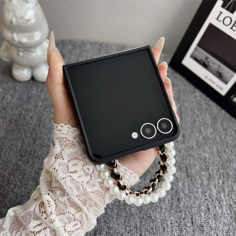 Hoesje Samsung Galaxy Z Flip 7 Smiley Bunny Met Armband