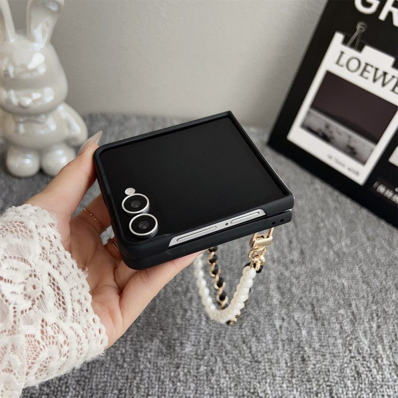 Hoesje Samsung Galaxy Z Flip 7 Smiley Bunny Met Armband