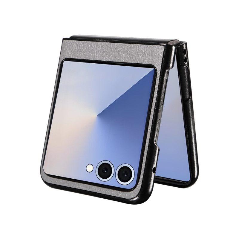 Hoesje Voor Samsung Galaxy Z Flip 7 Leerstructuur