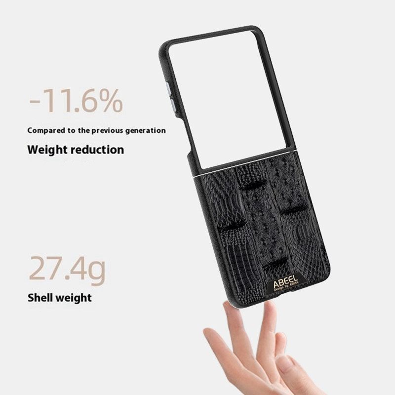 Hoesje Voor Samsung Galaxy Z Flip 7 Magsafe-compatibel Abeel Met Micro-embossing