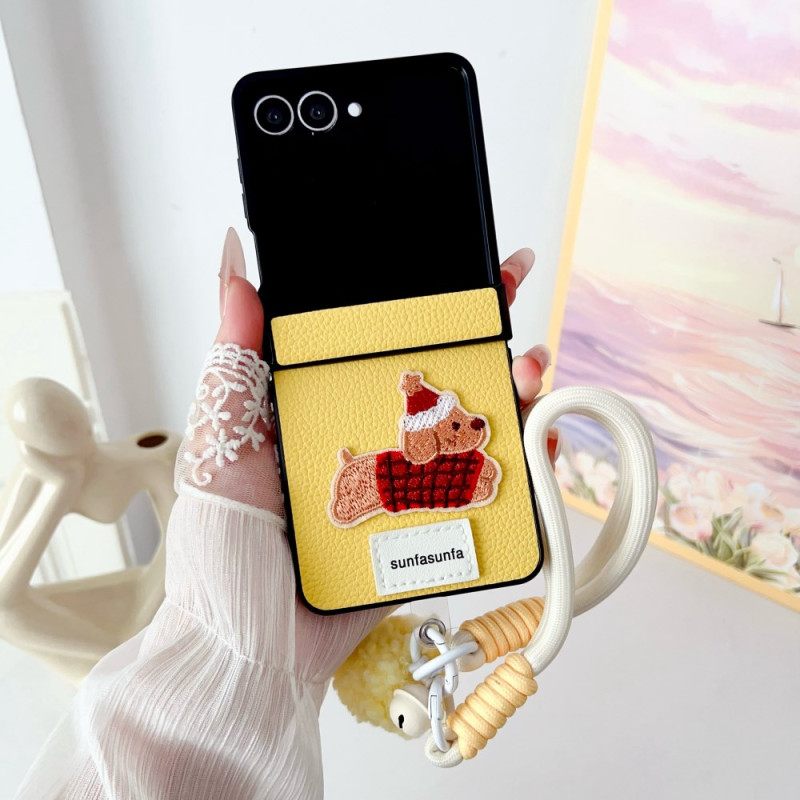 Hoesje Voor Samsung Galaxy Z Flip 7 Scharnierbeschermer En Band