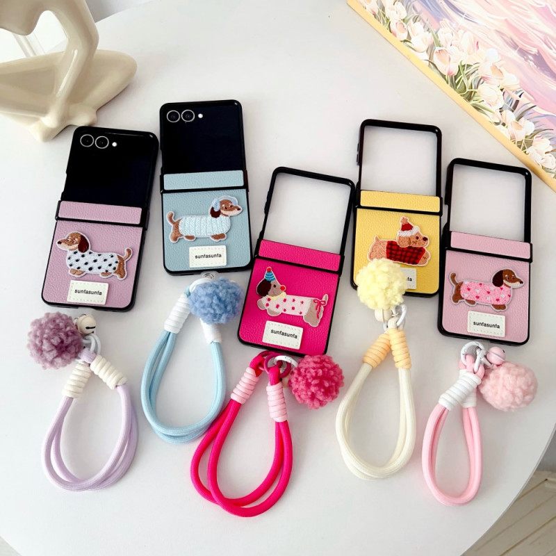 Hoesje Voor Samsung Galaxy Z Flip 7 Scharnierbeschermer En Band