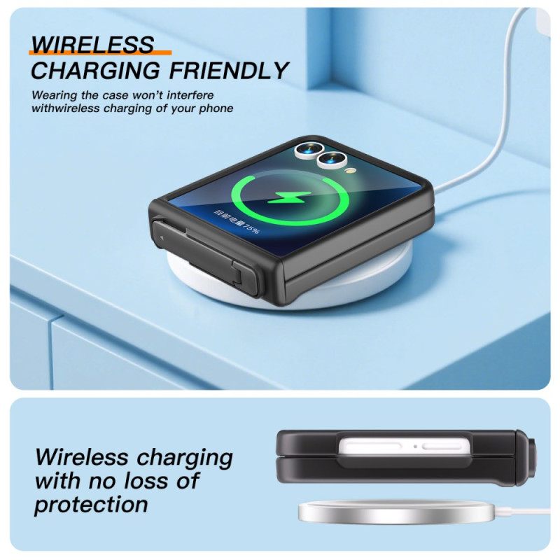 Hoesje Voor Samsung Galaxy Z Flip 7 Scharnierbeschermer En Standaard