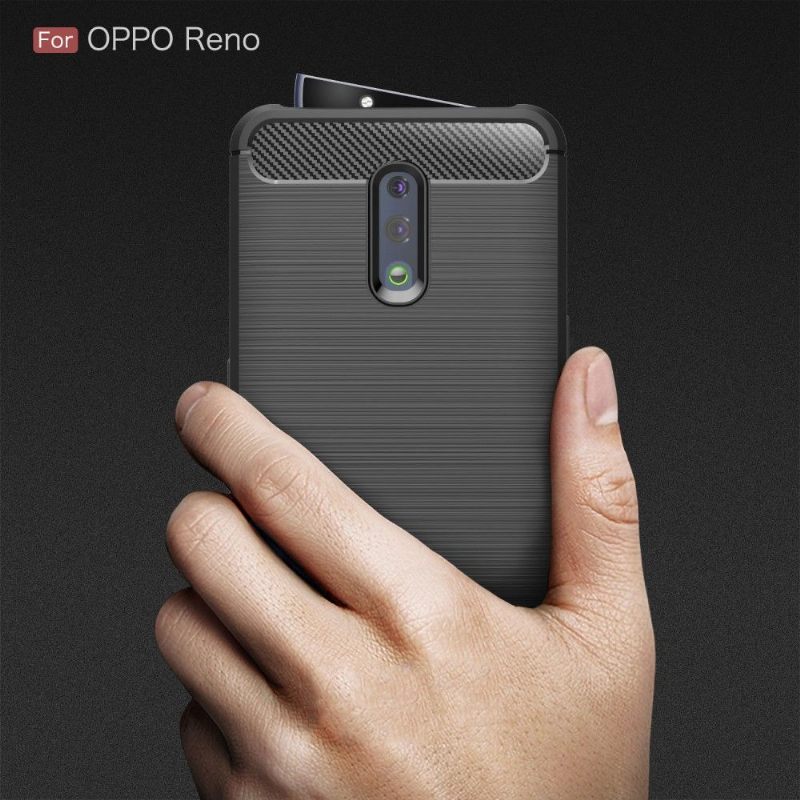 Hoesje voor Oppo Reno Koolborstel Gel