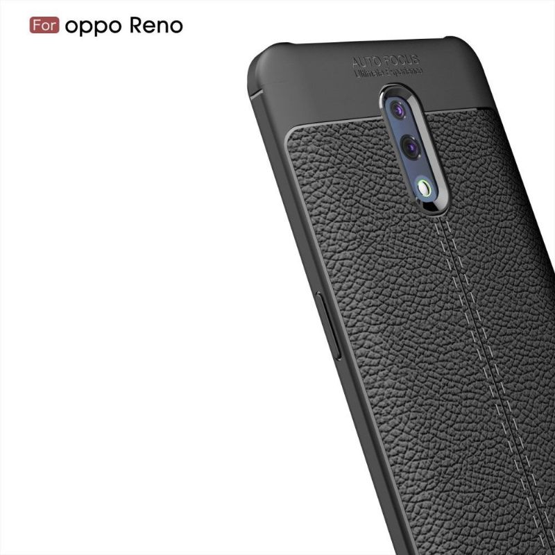 Telefoonhoesje voor Oppo Reno Bescherming Afwerkingsgel Van Kunstleer