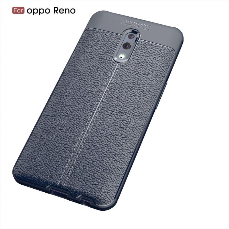 Telefoonhoesje voor Oppo Reno Bescherming Afwerkingsgel Van Kunstleer