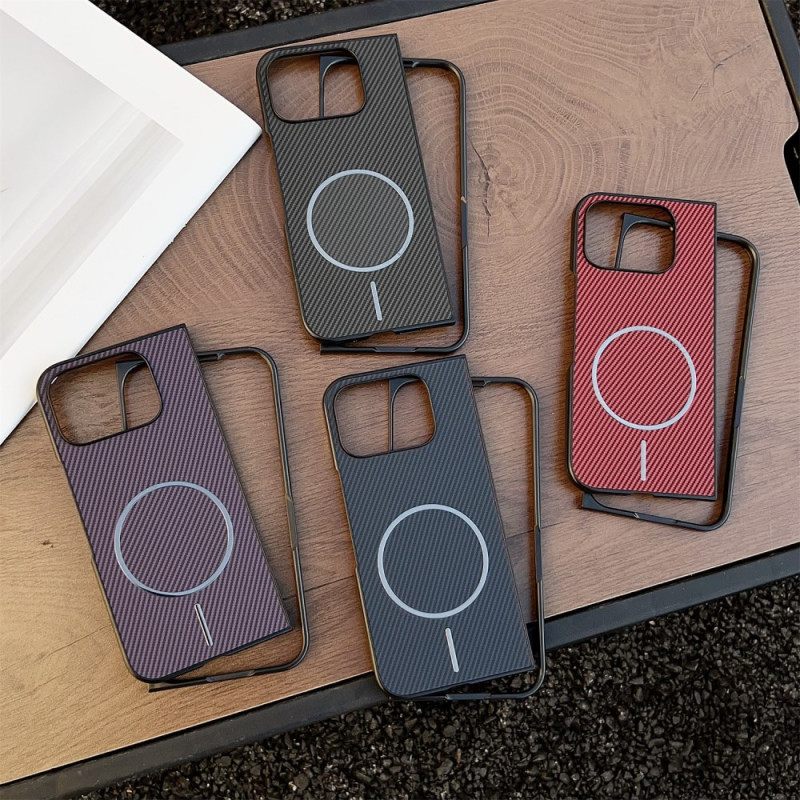 Hoesje Google Pixel 10 Pro Fold Magsafe-compatibel Koolstofvezel Bescherming Hoesje