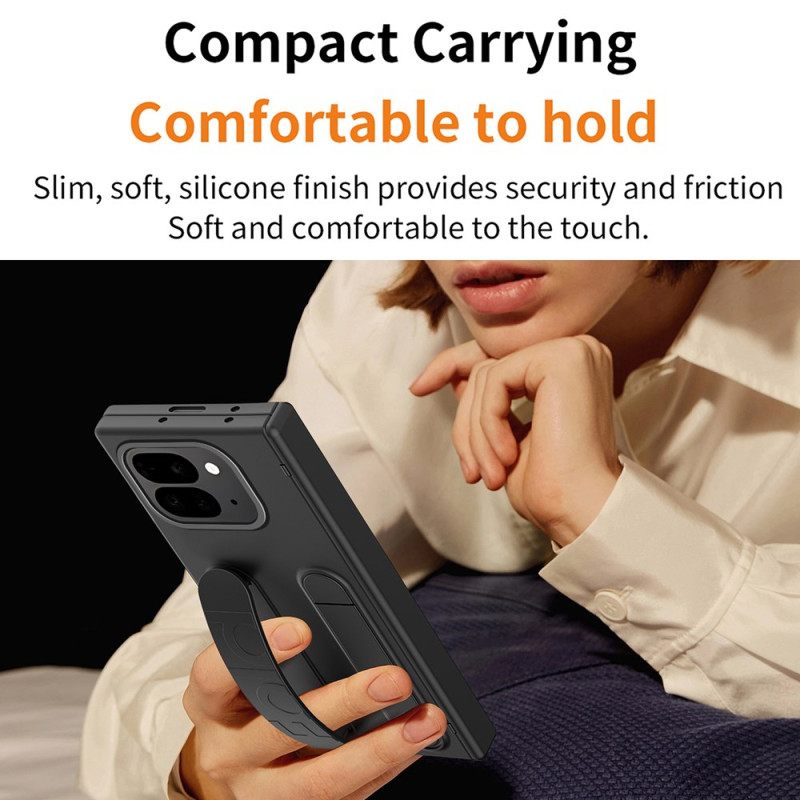 Hoesje Google Pixel 10 Pro Fold Ultra-resistent Met Bandje En Standaard