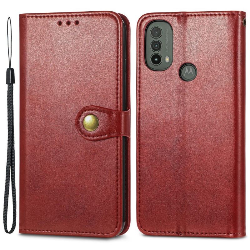 Folio-hoesje voor Motorola Moto E20 / E30 / E40 Anti-fall Indila Kunstleer Kaarthouder