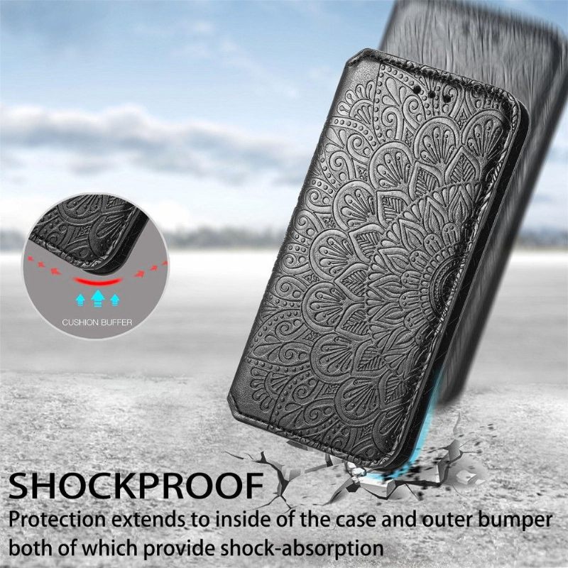 Folio-hoesje voor Motorola Moto E20 / E30 / E40 Flip Chic Mandala