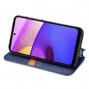 Folio-hoesje voor Motorola Moto E20 / E30 / E40 Kub Design-kaarthouder