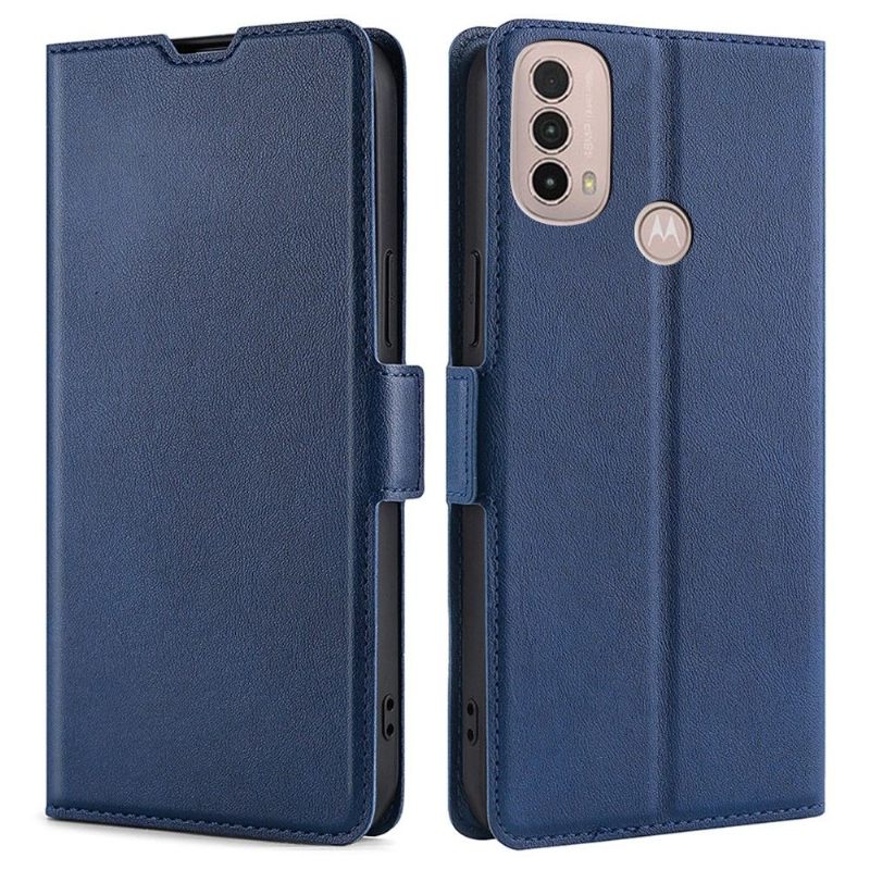Folio-hoesje voor Motorola Moto E20 / E30 / E40 Kunstleer Minimalistisch Bedrijf