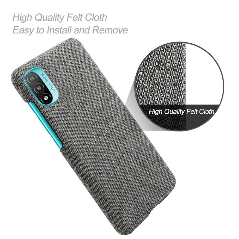 Hoesje voor Motorola Moto E20 / E30 / E40 Stoffen Bekleding