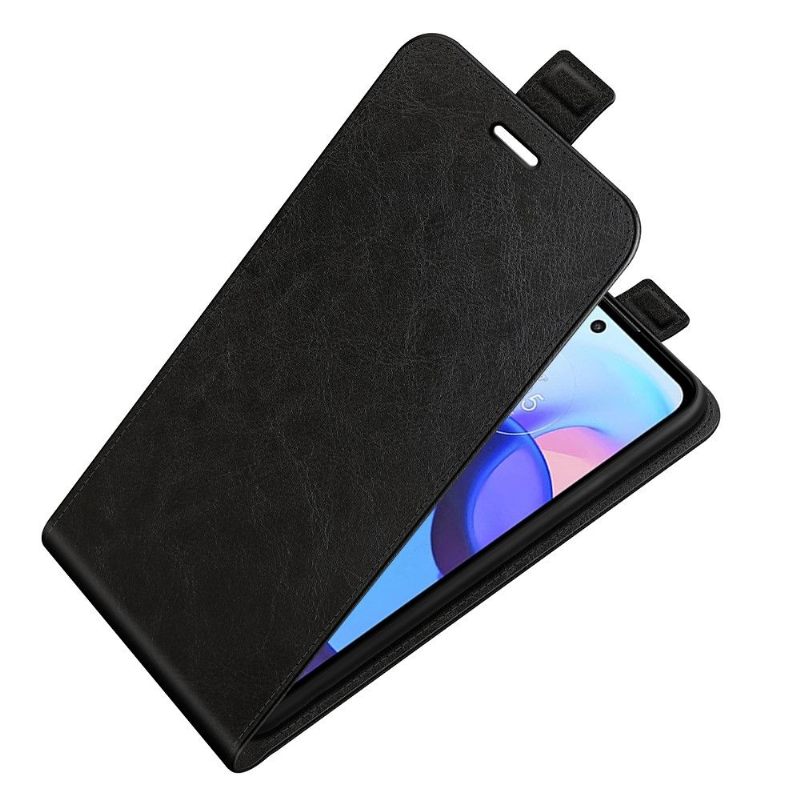Leren Hoesje voor Motorola Moto E20 / E30 / E40 Bescherming Folio-hoesje Kunstleer Verticaal