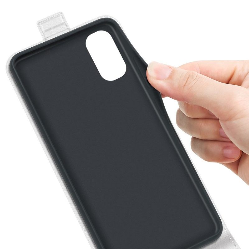 Leren Hoesje voor Motorola Moto E20 / E30 / E40 Bescherming Folio-hoesje Kunstleer Verticaal