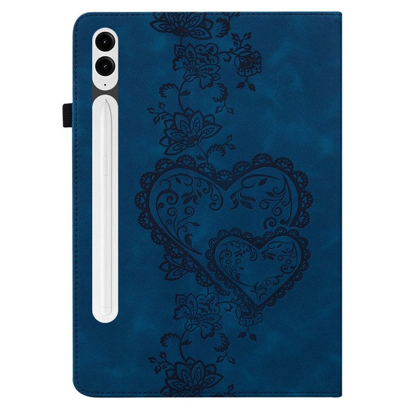 Cover Samsung Galaxy Tab S10 Plus Hartjes Met Suède-effect