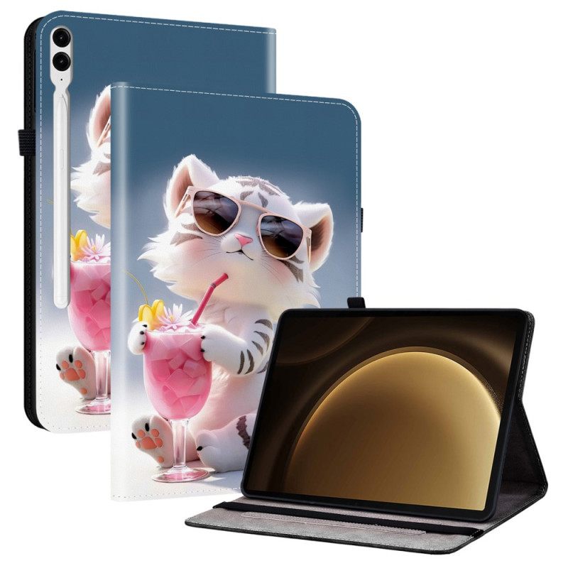 Cover Samsung Galaxy Tab S10 Plus Patroon Tijger Bescherming Hoesje