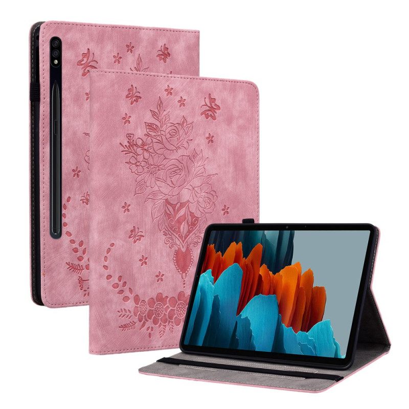 Cover Samsung Galaxy Tab S10 Plus Vlinders En Rozen