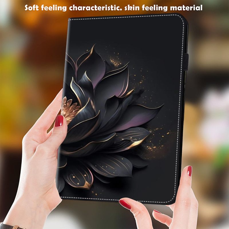 Cover Voor Samsung Galaxy Tab S10 Plus Paarse Lotus