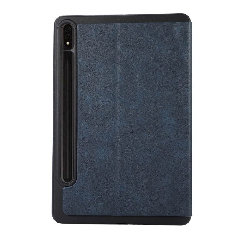 Cover Voor Samsung Galaxy Tab S10 Plus Stylushouder Met Suède-effect