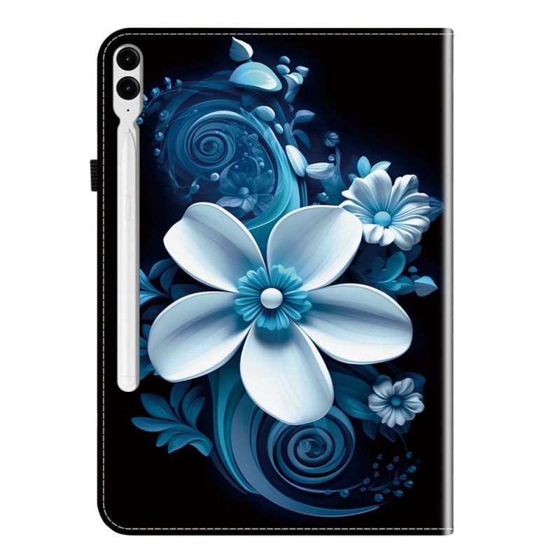 Cover Voor Samsung Galaxy Tab S10 Plus Witte Bloem