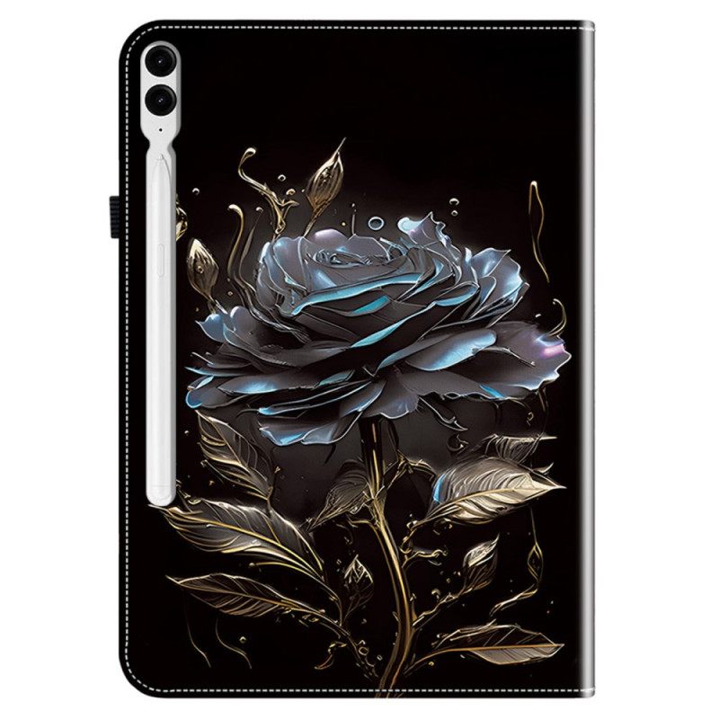 Cover Voor Samsung Galaxy Tab S10 Plus Zwarte Roos