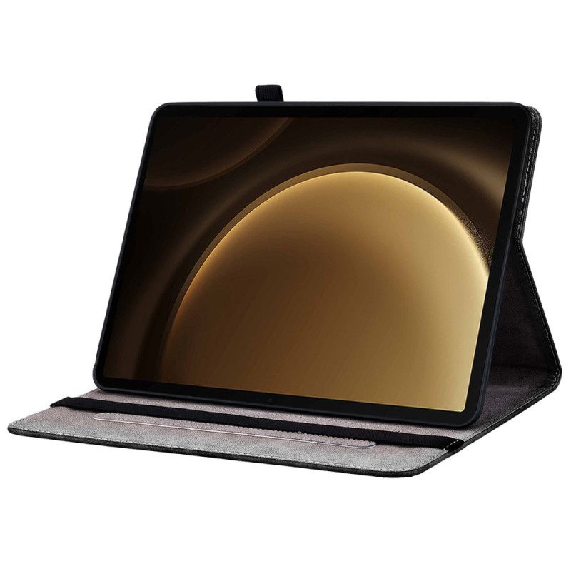 Hoesje Case Samsung Galaxy Tab S10 Plus Telefoonhoesje Gouden Rozen