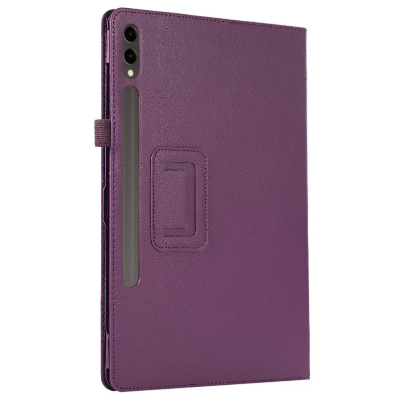 Hoesje Case Samsung Galaxy Tab S10 Plus Telefoonhoesje Lychee-textuur