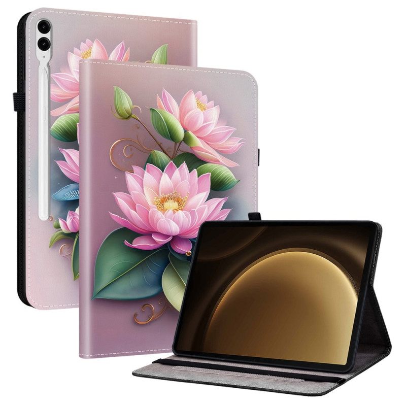 Hoesje Case Samsung Galaxy Tab S10 Plus Telefoonhoesje Waterlelies
