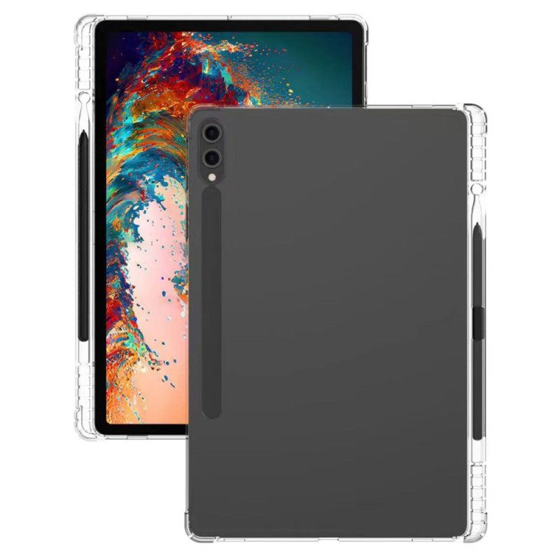Hoesje Samsung Galaxy Tab S10 Plus Verstevigd Transparant Met Stylushouder