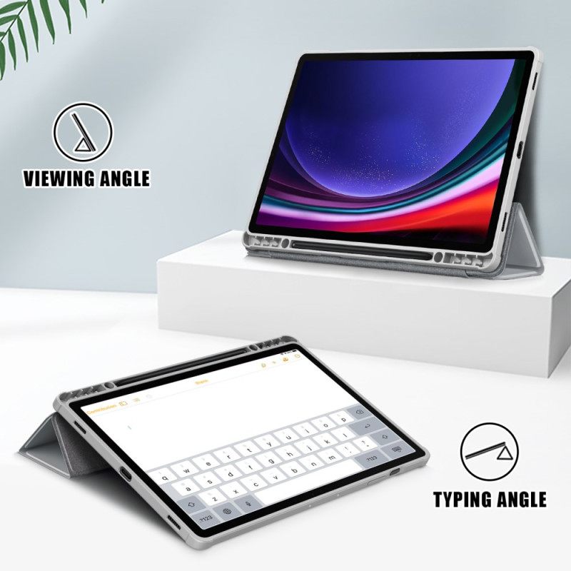 Samsung Galaxy Tab S10 Plus Drievoudig Opvouwbare Stylushouder