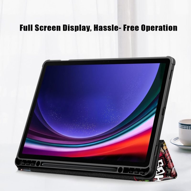 Samsung Galaxy Tab S10 Plus Transparante Achterkant Graffiti