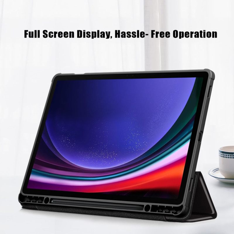 Samsung Galaxy Tab S10 Plus Transparante Achterkant Raak Me Niet Aan