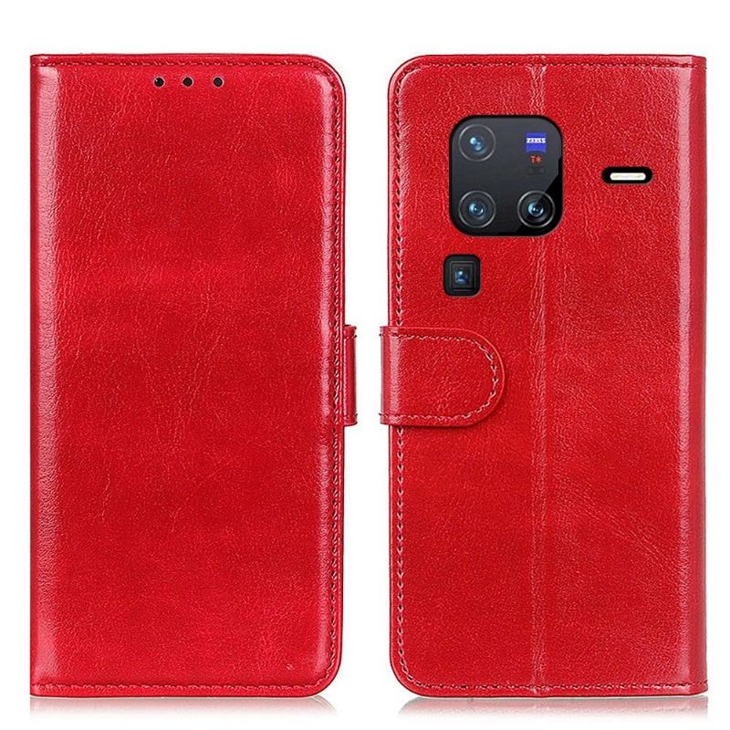 Case voor Vivo X80 Pro Bescherming Folio-hoesje Functie Voor Foliostandaard Van Kunstleer