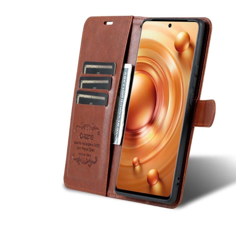 Folio-hoesje voor Vivo X80 Pro Azns Kunstleer