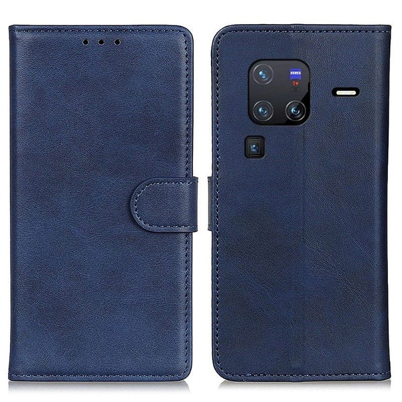 Folio-hoesje voor Vivo X80 Pro Marius Mat Leereffect