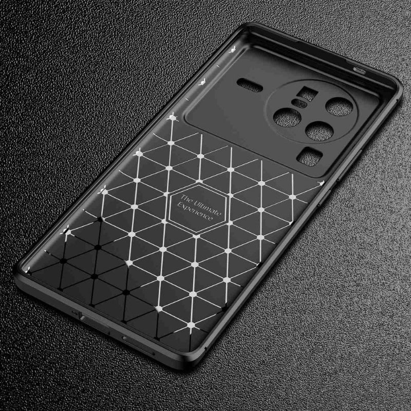 Telefoonhoesje voor Vivo X80 Pro Koolstofvezelstijl