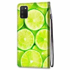 Folio-hoesje voor Samsung Galaxy A03s Anti-fall Citroen