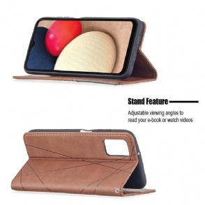 Folio-hoesje voor Samsung Galaxy A03s Célinia Style Lederen Kaarthouder