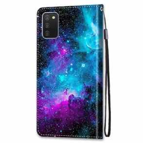 Leren Hoesje voor Samsung Galaxy A03s Bescherming Nevel