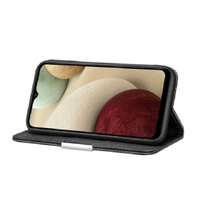 Folio-hoesje voor Samsung Galaxy A22 4G Anti-fall Generfde Faux Lederen Flip