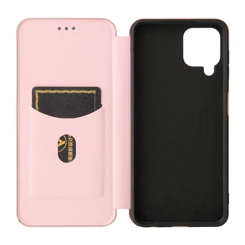 Folio-hoesje voor Samsung Galaxy A22 4G Anti-fall Kunstleer In Koolstofvezelstijl