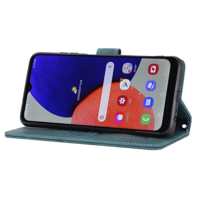 Folio-hoesje voor Samsung Galaxy A22 4G Anti-fall Met Ketting Sofia Leereffect