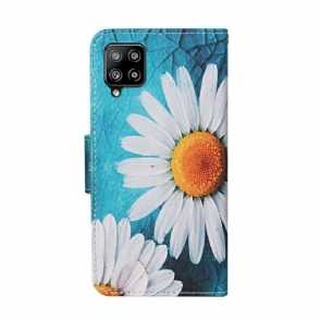 Folio-hoesje voor Samsung Galaxy A22 4G Daisy