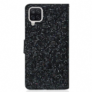 Folio-hoesje voor Samsung Galaxy A22 4G Glitterkaarthouder