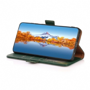 Folio-hoesje voor Samsung Galaxy A22 4G Khazneh Generfd Leer
