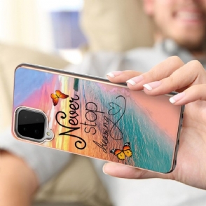 Hoesje voor Samsung Galaxy A22 4G Stop Nooit Met Dromen